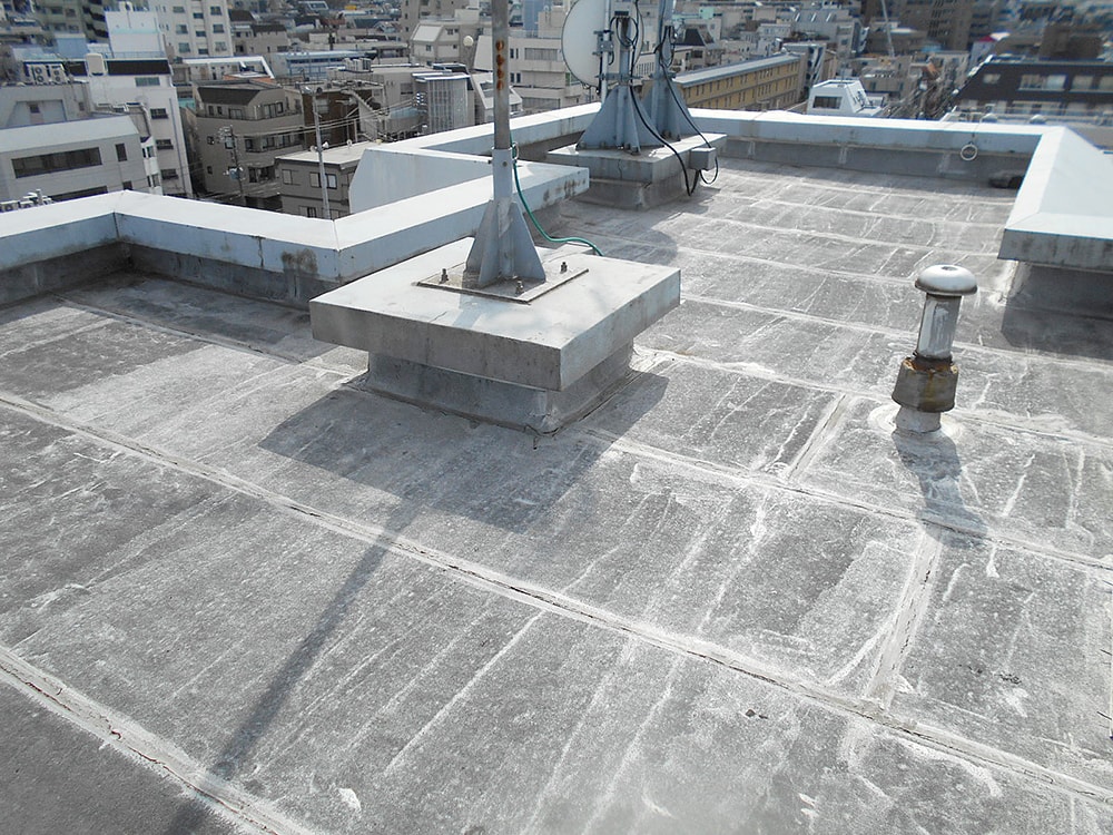 防水工事　施工前状況写真