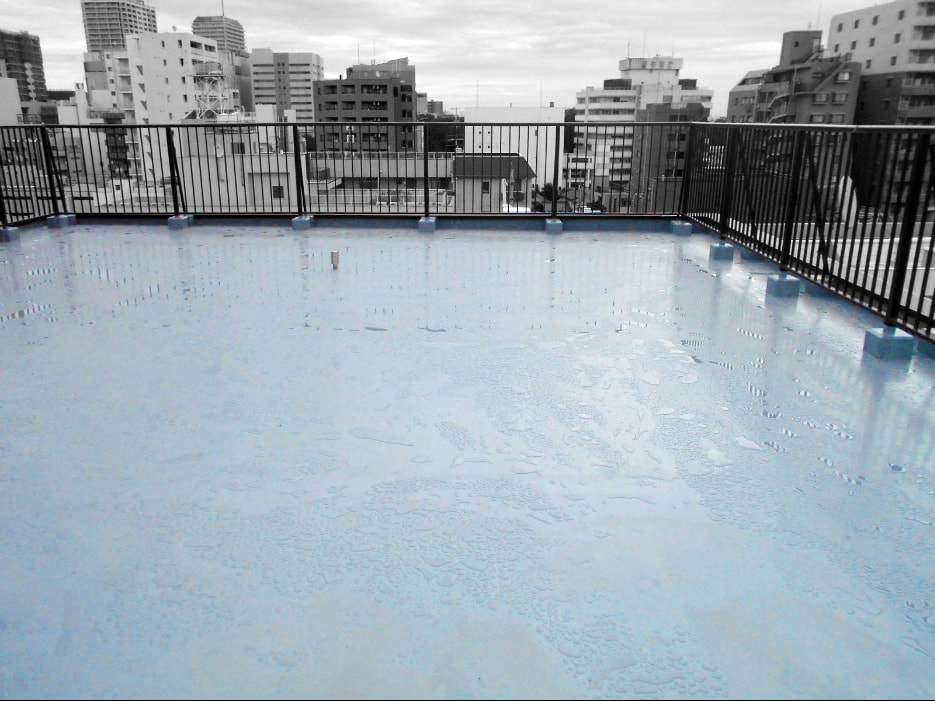 株式会社エクスト 屋上防水ウレタン工事 施工完了写真
