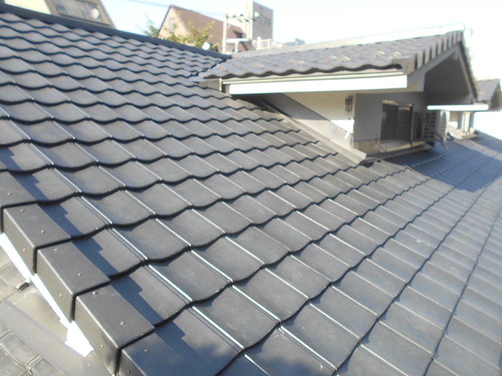 屋根張替工事　施工完了写真